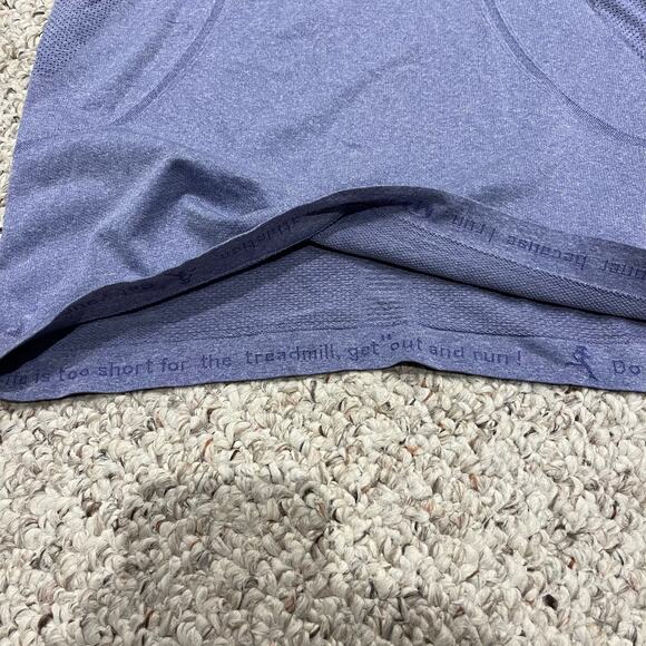 Lululemon Swiftly Tech Run Short Sleeve V Neck Tee Sz 6 Rocksteady Purple Active - Picture 2 of 5